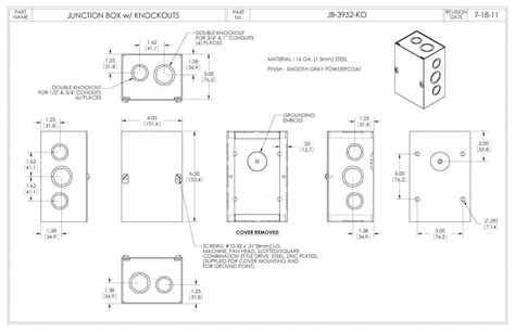 ko box electrical|knockout sizes for electrical boxes.